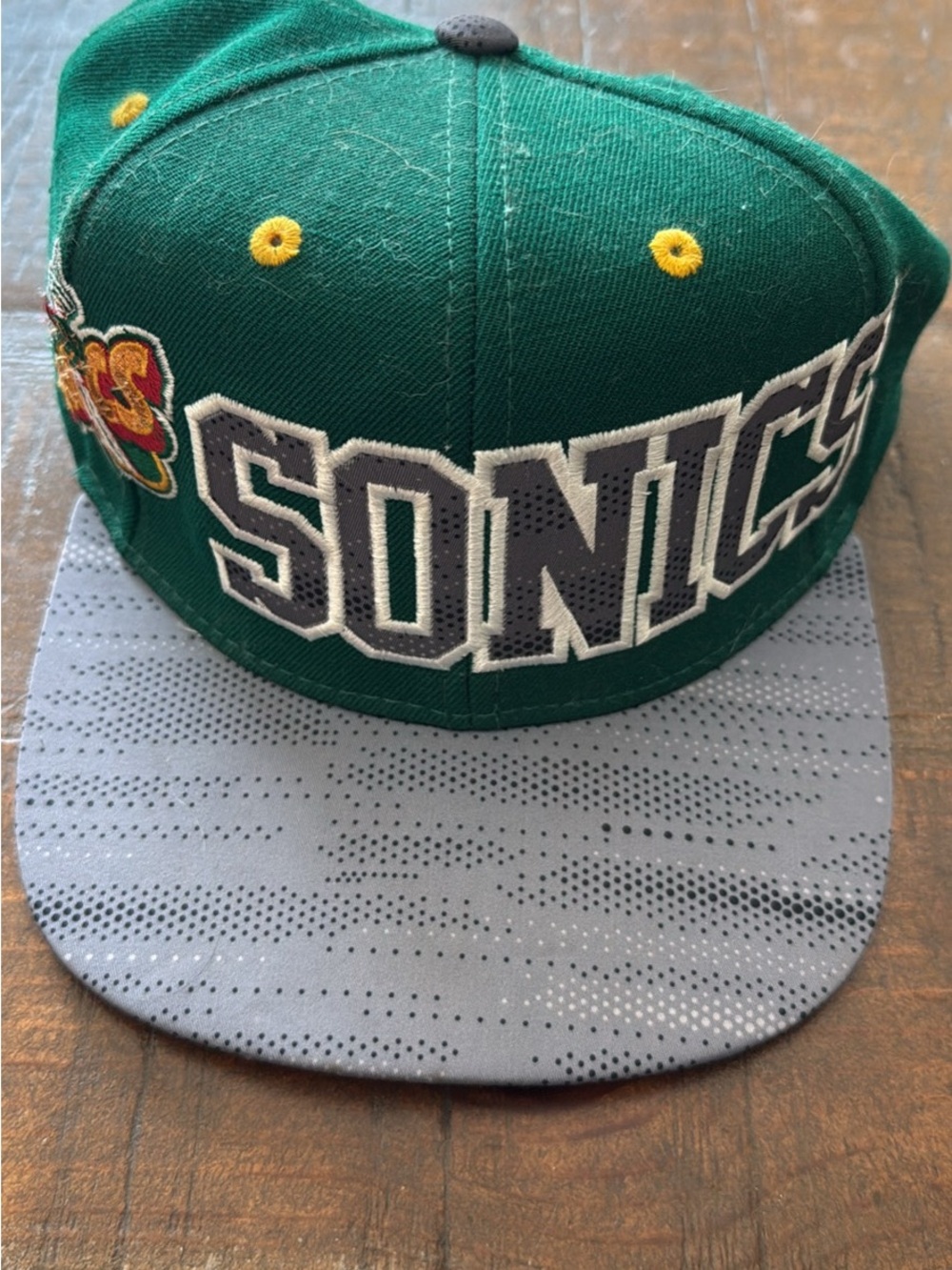 Green SuperSonics Snapback Hat